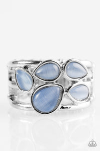 Blue,Ring Wide Back,Dreamy Glow Blue ✧ Ring