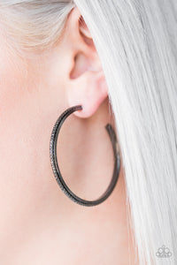 Black,Earrings Hoop,Girl Gang Black ✧ Hoop Earrings