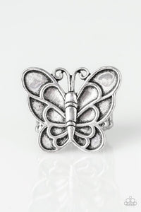Butterfly,Ring Wide Back,Silver,Sky High Butterfly Silver ✧ Ring