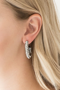 Black,Earrings Hoop,Don't Mind The STARDUST Black ✧ Hoop Earrings