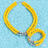 Dip and Dive Yellow ✧ Stretch Bracelet