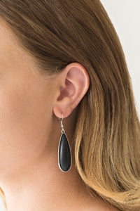 Black,Earrings Fish Hook,Santa Fe Skies Black ✧ Earrings