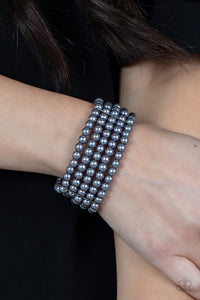 Bracelet Stretchy,Gray,Silver,A Pearly Affair Silver  ✧ Bracelet