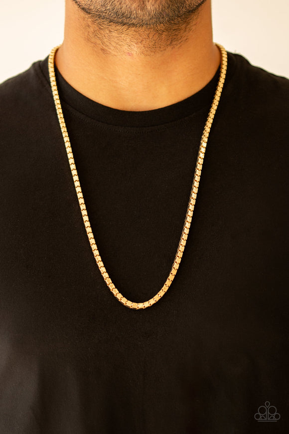 Boxed In Gold ✧ Necklace Men's Necklace