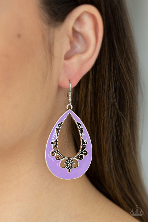 Compliments To The CHIC Purple ✧ Earrings Earrings