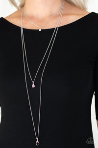 Necklace Long,Purple,Crystal Chic Purple ✨ Necklace