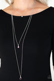 Crystal Chic Purple ✨ Necklace Long