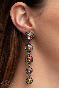 Earrings Post,Favorite,Gunmetal,Multi-Colored,Oil Spill,Drippin In Starlight Multi ✧ Post Earrings