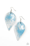 Enchanted Shimmer Blue ✧ Leather Earrings Earrings