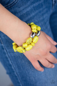 Bracelet Stretchy,Yellow,Fruity Flavor Yellow  ✧ Bracelet