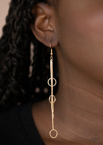 Earrings Fish Hook,Gold,Full Swing Shimmer Gold ✧ Earrings
