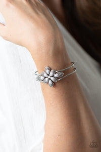 Bracelet Hinged,Silver,Go With The FLORALS Silver  ✧ Bracelet