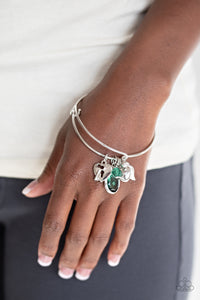 Bracelet Bangle,Bracelet Toggle,Green,Heart of BOLD Green ✧ Bangle Bracelet
