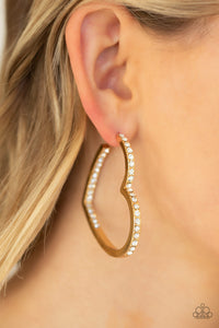 Earrings Hoop,Gold,Hearts,Valentine's Day,Heartbreaker Gold ✧ Hoop Earrings
