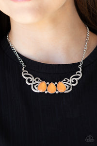 Necklace Short,Orange,Heavenly Happenstance Orange ✨ Necklace