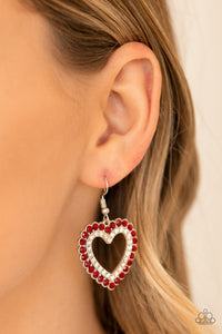 Earrings Fish Hook,Hearts,Mother,Red,Valentine's Day,High School Sweethearts Red ✧ Earrings