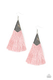 In Full PLUME Pink ✧ Fringe Earrings Earrings