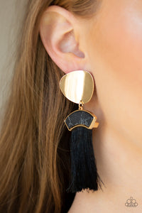 Black,Earrings Fringe,Earrings Post,Gold,Sets,Insta Inca Gold ✧ Fringe Post Earrings