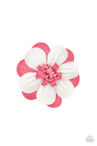 Flower Clip,Multi-Colored,Pink,White,Merry Magnolia Pink ✧ Flower Hair Clip