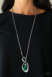 Optical Opulence Green ✨ Necklace Long