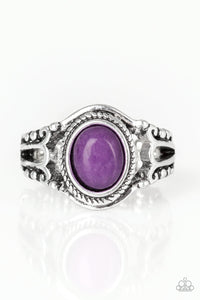Purple,Ring Skinny Back,Peacefully Peaceful Purple ✧ Ring