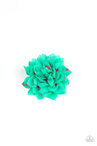 Blossom Clip,Green,Pink,Polka Perfection Green ✧ Blossom Hair Clip