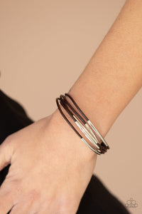 Bracelet Magnetic,Brown,Power CORD Brown ✧ Magnetic Bracelet