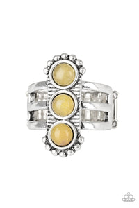 Ring Wide Back,Yellow,Rio Trio Yellow ✧ Ring