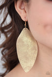 Serenely Smattered Gold ✧ Leather Earrings Earrings