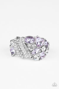Purple,Ring Wide Back,Sparkle Bust Purple ✧ Ring
