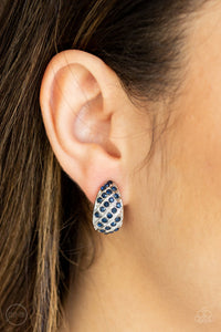 Blue,Earrings Clip-On,Sparkling Shells Blue ✧ Clip-On Earrings