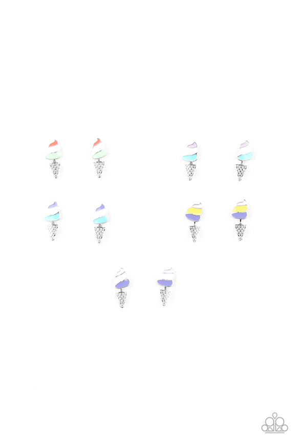 Ice Cream Cone Starlet Shimmer Earrings SS Earring