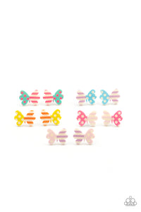 Butterfly,Multi-Colored,SS Earring,Polka Dot & Stripe Butterfly Starlet Shimmer Earrings