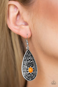 Earrings Fish Hook,Orange,Summer Sol Orange ✧ Earrings