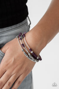 Bracelet Stretchy,Purple,Tribal Spunk Purple ✧ Bracelet