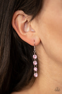 Earrings Fish Hook,Light Pink,Pink,Trickle-Down Effect Pink ✧ Earrings