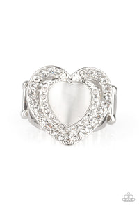 Cat's Eye,Mother,Ring Wide Back,Valentine's Day,White,What The Heart Wants White ✧ Ring