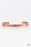 Blessed Is The One Who Trusts Copper ✧ Bracelet Inspirational