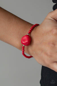 Bracelet Stretchy,Red,Eco Eccentricity Red  ✧ Bracelet