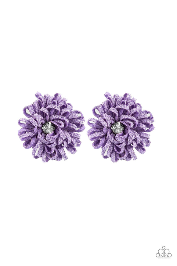Peppy In Petunias Purple ✧ Flower Hair Clip Flower Hair Clip Accessory