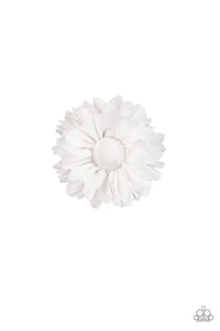 Flower Clip,White,Springtime Sweetheart White ✧ Flower Hair Clip
