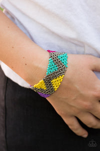 Bracelet Seed Bead,Bracelet Stretchy,Multi-Colored,Desert Loom Multi  ✧ Bracelet