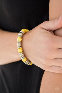 Bracelet Stretchy,Yellow,Across The Mesa Yellow ✧ Stretch Bracelet