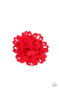 Blossom Clip,Red,Adventurous Azalea Red ✧ Blossom Hair Clip