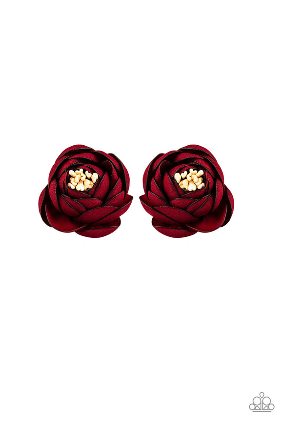 Dapper In Dahlias Red ✧ Flower Hair Clip Flower Hair Clip Accessory