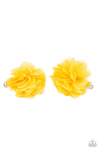 Flower Clip,Yellow,Basket Full Of Posies Yellow ✧ Flower Hair Clip