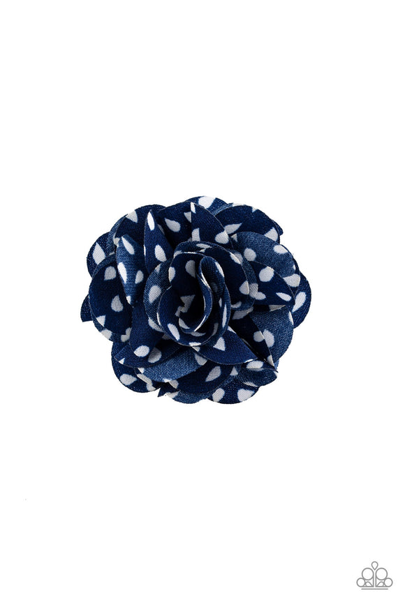 Tiny Tea Roses Blue ✧ Flower Hair Clip Flower Hair Clip Accessory