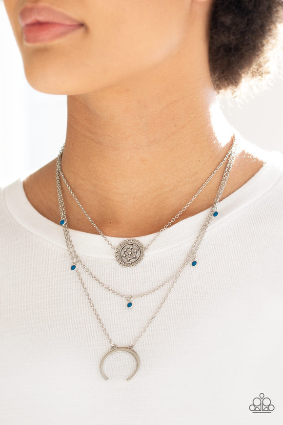 Lunar Lotus Blue ✨ Necklace Short