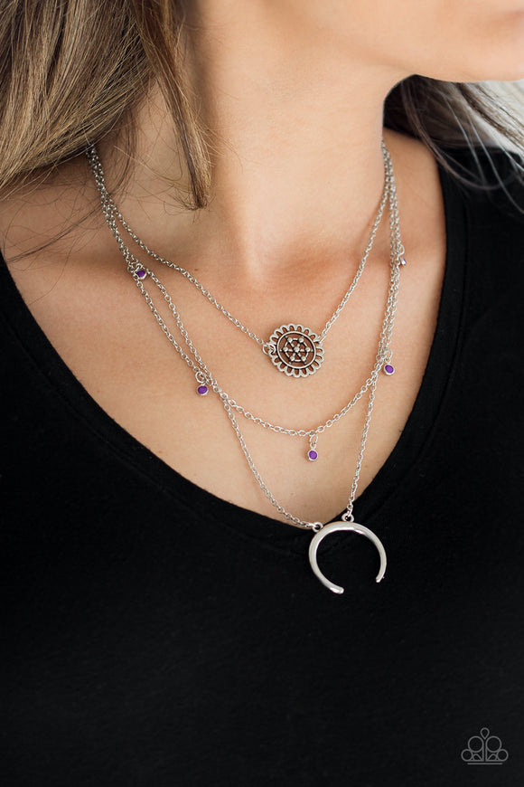 Lunar Lotus Purple ✨ Necklace Short