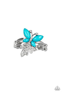 Blue,Butterfly,Ring Skinny Back,Flutter Flirt Blue ✧ Ring